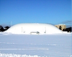 Inflatable buildings, air supported structures
